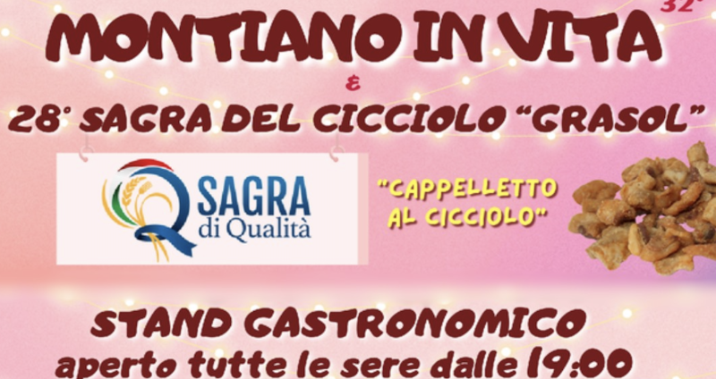 33° Montiano in Vita 29° Sagra del cicciolo